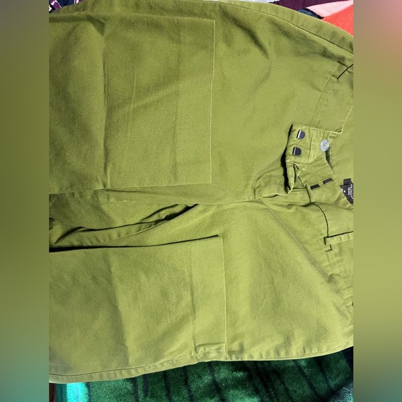 Ann Taylor Petite Olive Green Crop Pant 6P - Picture 2 of 6